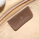 GUCCI GG Supreme Web Sherry Line Hand Bag PVC Beige 116 02 006 Auth 162248-17