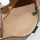 GUCCI GG Supreme Web Sherry Line Hand Bag PVC Beige 116 02 006 Auth 162248-18