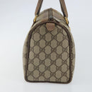 GUCCI GG Supreme Web Sherry Line Hand Bag PVC Beige 116 02 006 Auth 162248-4