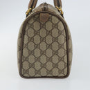 GUCCI GG Supreme Web Sherry Line Hand Bag PVC Beige 116 02 006 Auth 162248-5
