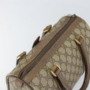GUCCI GG Supreme Web Sherry Line Hand Bag PVC Beige 116 02 006 Auth 162248-6