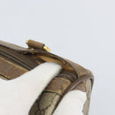 GUCCI GG Supreme Web Sherry Line Hand Bag PVC Beige 116 02 006 Auth 162248-7
