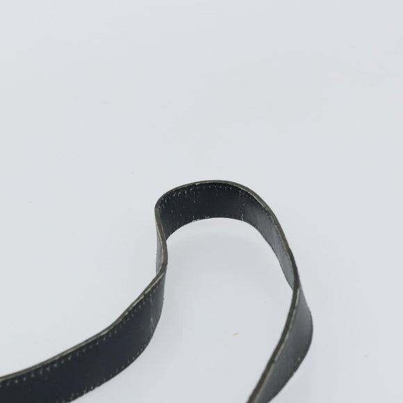 Christian Dior Trotter Canvas Shoulder Bag Navy Gold Auth 162249