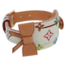 LOUIS VUITTON Multicolor Porto Address Bracelet White M92594 LV Auth 162262V