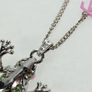 LOUIS VUITTON Collier LV Crazy Animals Necklace metal Silver MP3390 Auth 162264M-12