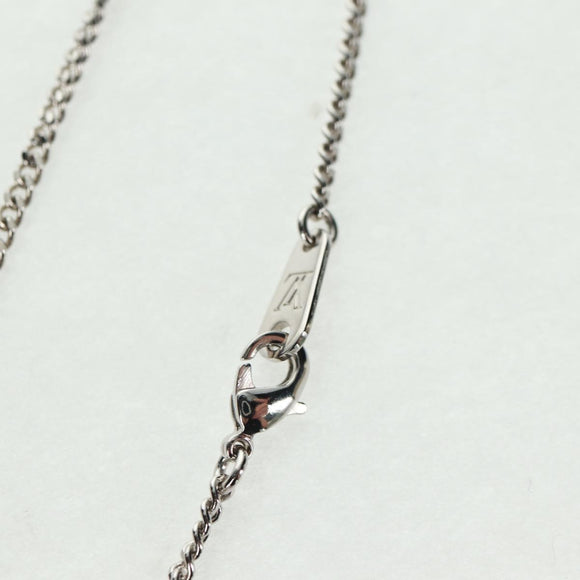 LOUIS VUITTON Collier LV Crazy Animals Necklace metal Silver MP3390 Auth 162264M