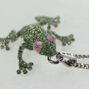 LOUIS VUITTON Collier LV Crazy Animals Necklace metal Silver MP3390 Auth 162264M-4