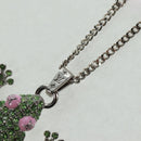 LOUIS VUITTON Collier LV Crazy Animals Necklace metal Silver MP3390 Auth 162264M-5