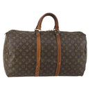 LOUIS VUITTON Monogram Keepall 50 Boston Bag M41426 LV Auth 162280-1