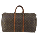 LOUIS VUITTON Monogram Keepall 50 Boston Bag M41426 LV Auth 162280-13