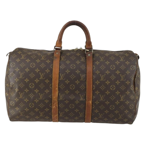LOUIS VUITTON Monogram Keepall 50 Boston Bag M41426 LV Auth 162280