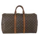 LOUIS VUITTON Monogram Keepall 50 Boston Bag M41426 LV Auth 162280-2