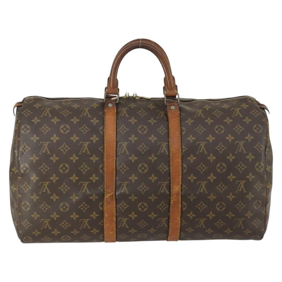 LOUIS VUITTON Monogram Keepall 50 Boston Bag M41426 LV Auth 162280