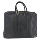 LOUIS VUITTON Epi Porte Documents Voyage Business Bag Black M40321 Auth 162287-1