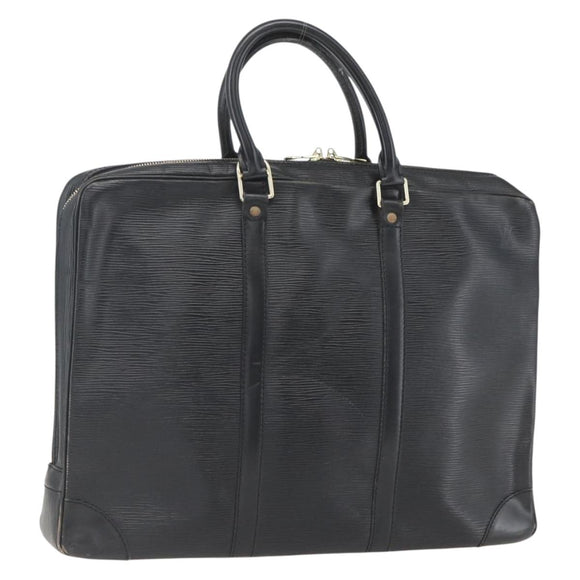 LOUIS VUITTON Epi Porte Documents Voyage Business Bag Black M40321 Auth 162287