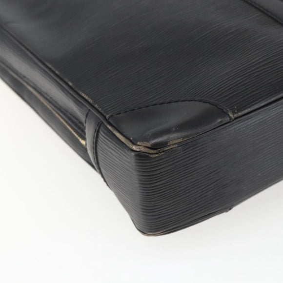 LOUIS VUITTON Epi Porte Documents Voyage Business Bag Black M40321 Auth 162287