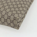 GUCCI GG Plus Supreme Web Sherry Line Tote Bag PVC Beige Gold Auth 162304-15