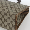 GUCCI GG Supreme Web Sherry Line Hand Bag PVC Beige Gold 010 378 Auth 162305-9