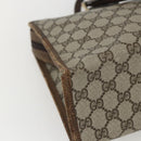 GUCCI GG Supreme Web Sherry Line Hand Bag PVC Beige Gold 010 378 Auth 162305-16