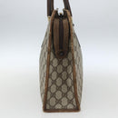 GUCCI GG Supreme Web Sherry Line Hand Bag PVC Beige Gold 010 378 Auth 162305-4