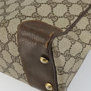 GUCCI GG Supreme Web Sherry Line Hand Bag PVC Beige 378 002 4466 Auth 162306-8
