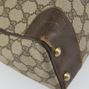 GUCCI GG Supreme Web Sherry Line Hand Bag PVC Beige 378 002 4466 Auth 162306-15
