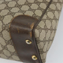 GUCCI GG Supreme Web Sherry Line Hand Bag PVC Beige 378 002 4466 Auth 162306-16