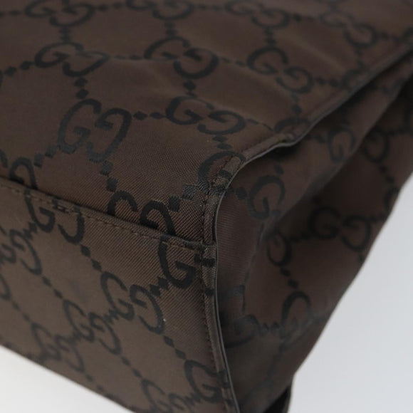 GUCCI Bamboo GG Canvas Tote Bag Brown 002 1016 Auth 162312