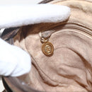 GUCCI GG Supreme Web Sherry Line Shoulder Bag PVC Beige Gold Auth 162314-19
