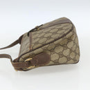 GUCCI GG Supreme Web Sherry Line Shoulder Bag PVC Beige Gold Auth 162314-3