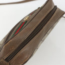 GUCCI GG Supreme Web Sherry Line Bag PVC Beige Red 119 02 087 Auth 162316-6