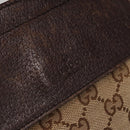 GUCCI GG Canvas Waist bag Beige Silver 28566 Auth 162317-18