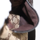 GUCCI GG Canvas Waist bag Beige Silver 28566 Auth 162317-11