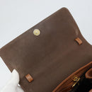 LOEWE Velazquez Handtasche Leder Braun Gold Auth 162319-10