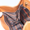 LOEWE Velazquez Hand Bag Leather Brown Gold Auth 162319-20