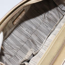 Salvatore Ferragamo Gancini Shoulder Bag Leather Gold Auth 162322-17
