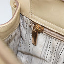 Salvatore Ferragamo Gancini Shoulder Bag Leather Gold Auth 162322-20
