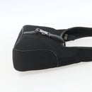 Salvatore Ferragamo Hand Bag Nylon Black Silver Auth 162323-4