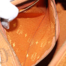 MCM Vicetos Logogram Hand Bag PVC Leather Brown Gold Auth 162325-20