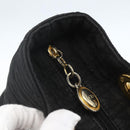 Christian Dior Lady Dior Canage Hand Bag Black Gold Auth 162330-10