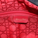 Christian Dior Lady Dior Canage Hand Bag Black Gold Auth 162330-18