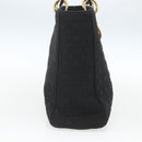 Christian Dior Lady Dior Canage Hand Bag Black Gold Auth 162330-3
