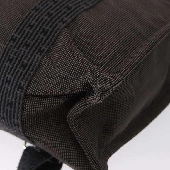 HERMES Her Line A Dos MM Backpack Canvas Gray Silver Auth 162331