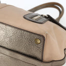 Chloe Tote Bag PVC Leather Gold Auth 162332-9