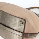 Chloe Tote Bag PVC Leather Gold Auth 162332-15