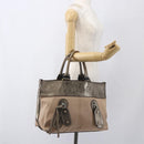Chloe Tote Bag PVC Leather Gold Auth 162332-24