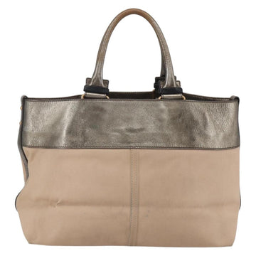Chloe Tote Bag PVC Leather Gold Auth 162332 - 0