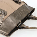Chloe Tote Bag PVC Leather Gold Auth 162332-6