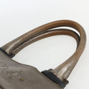 Chloe Tote Bag PVC Leather Gold Auth 162332-8