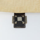 FENDI Zucca Canvas Mamma Baguette Shoulder Bag Beige Silver Auth 162335-20